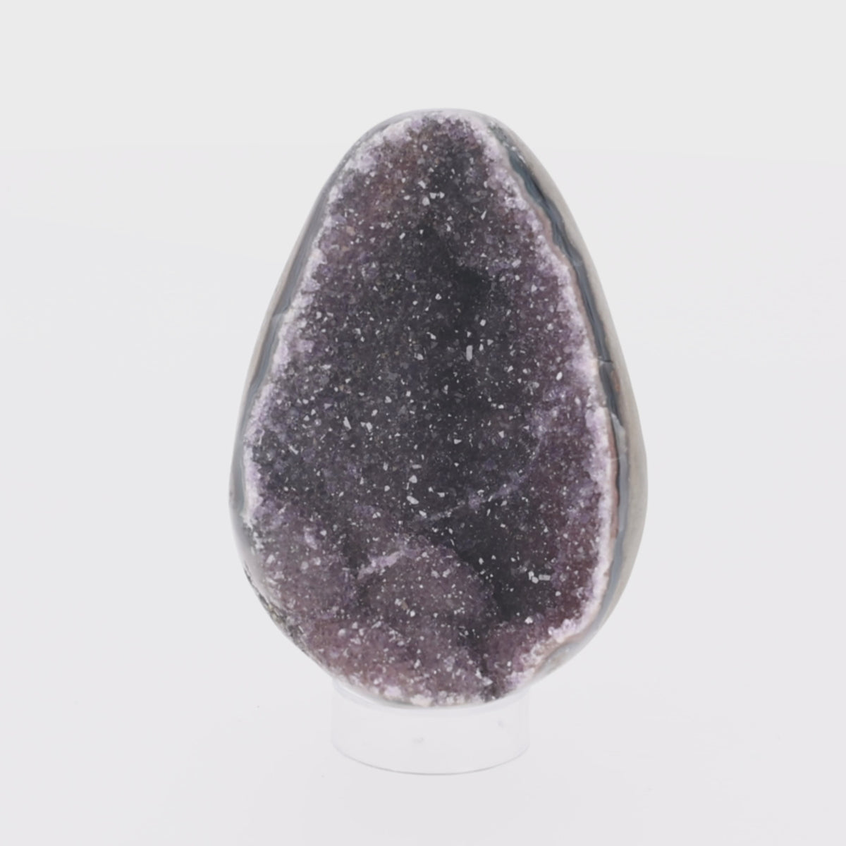 Load video: Amethyst Egg aus Brasilien. (#1458)