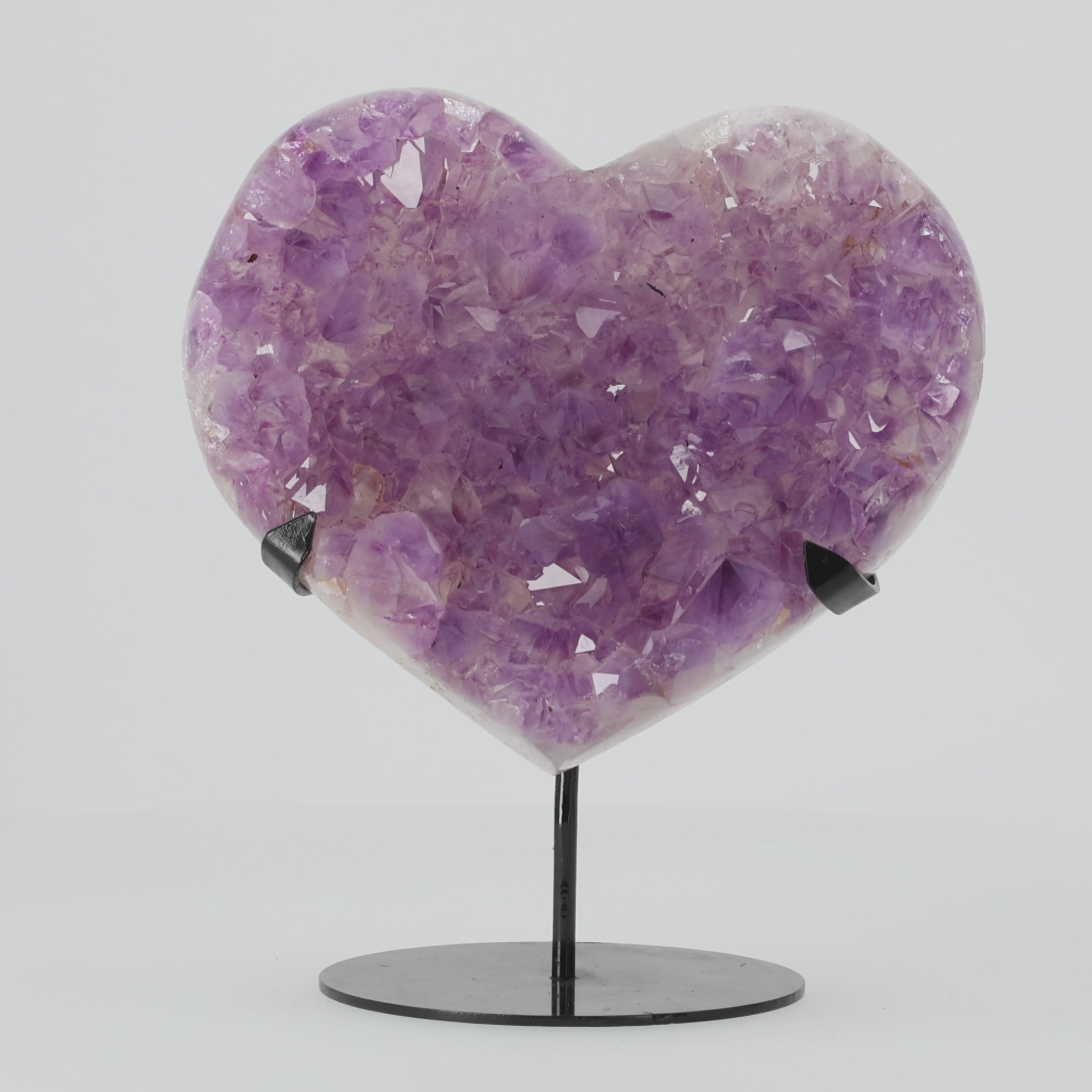 Load video: Amethyst Heart - French Rose - 3.6KG (#021)