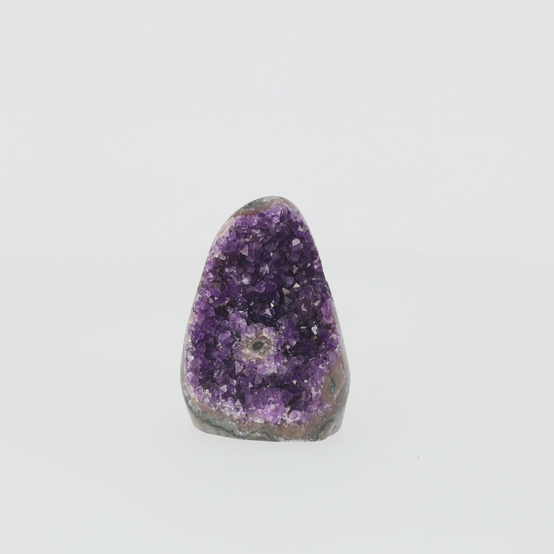 Video laden: Amethyst mit Achatauge | Natur-Unikat aus Uruguay (#371)