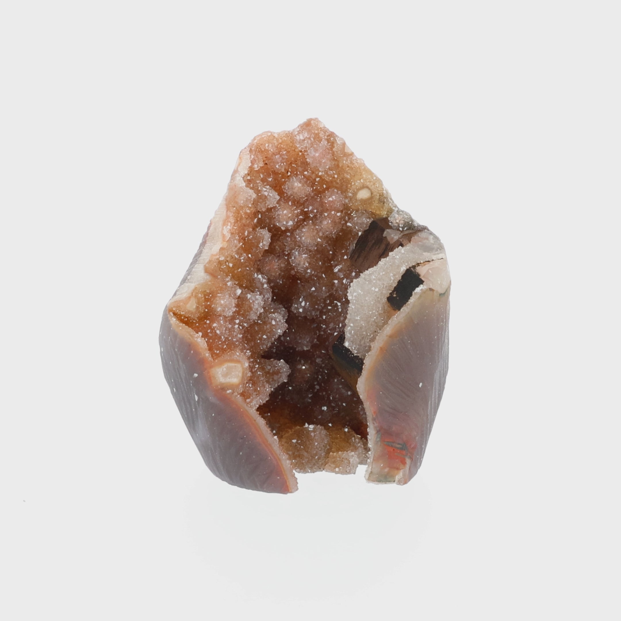 Video laden: Desert Ember - 0,54 kg Amethyst aus Uruguay - Sammler Unikat (#535)