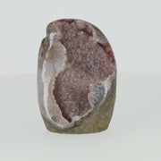 Regenbogen Amethyst aus Uruguay mit violetten Kristallen und natürlicher Farbvariation, hochwertiges Amethyst Unikat