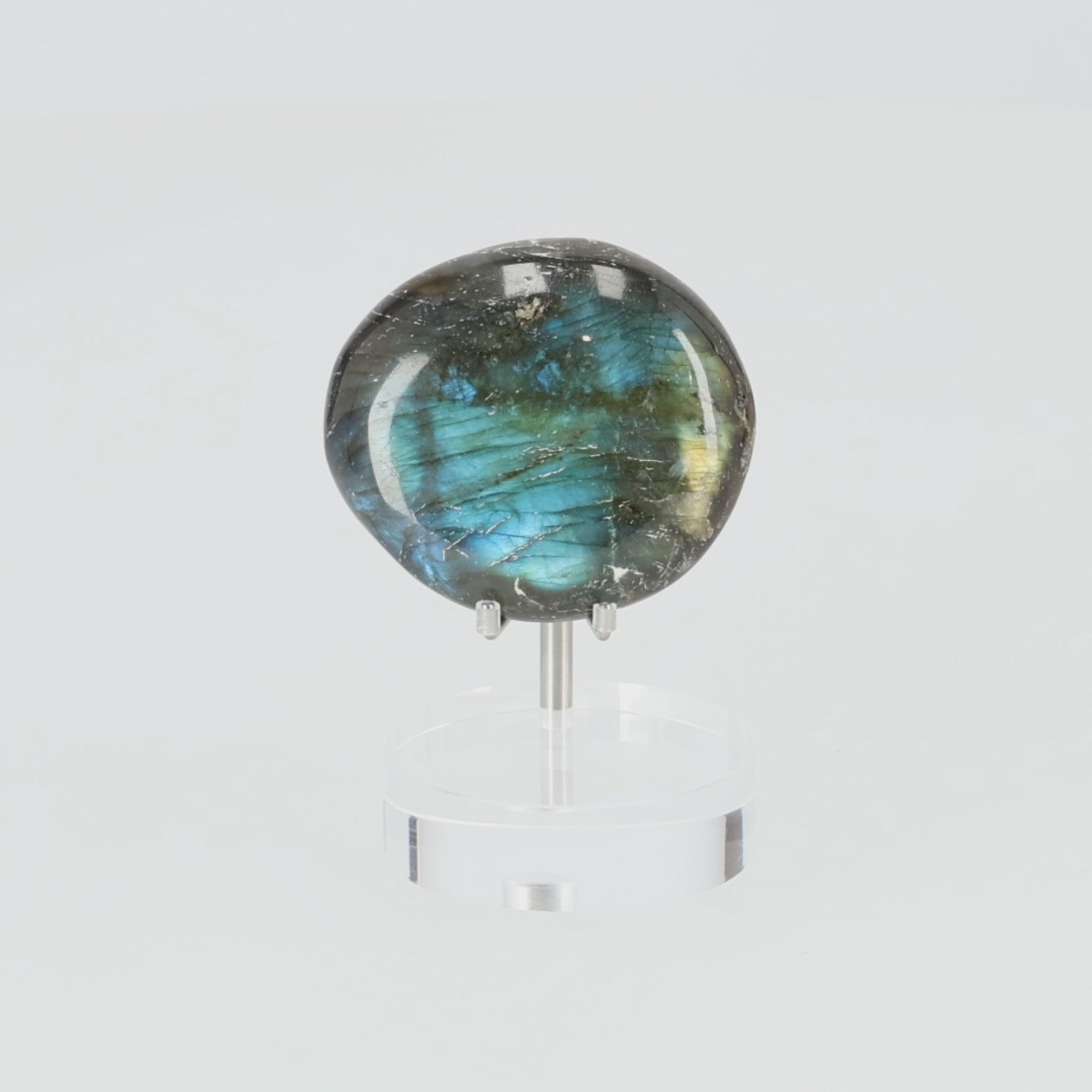 Video laden: Labradorit Freeform „Blue Eclipse“  mit intensivem Blauschimmer 87g (#708)