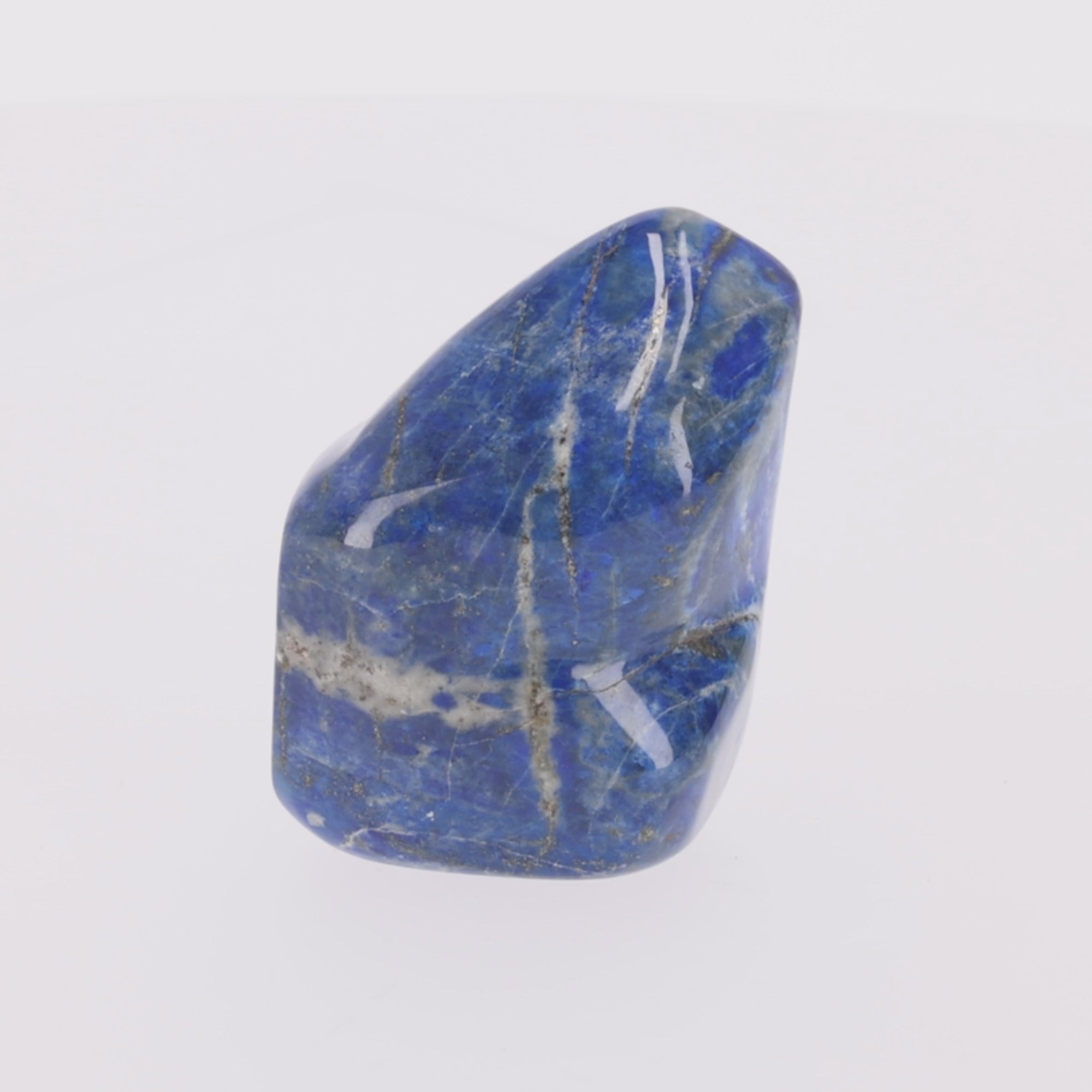 Load video: BLUE STREAM | Lapislazuli mit Pyrit | 489 g (#1247)