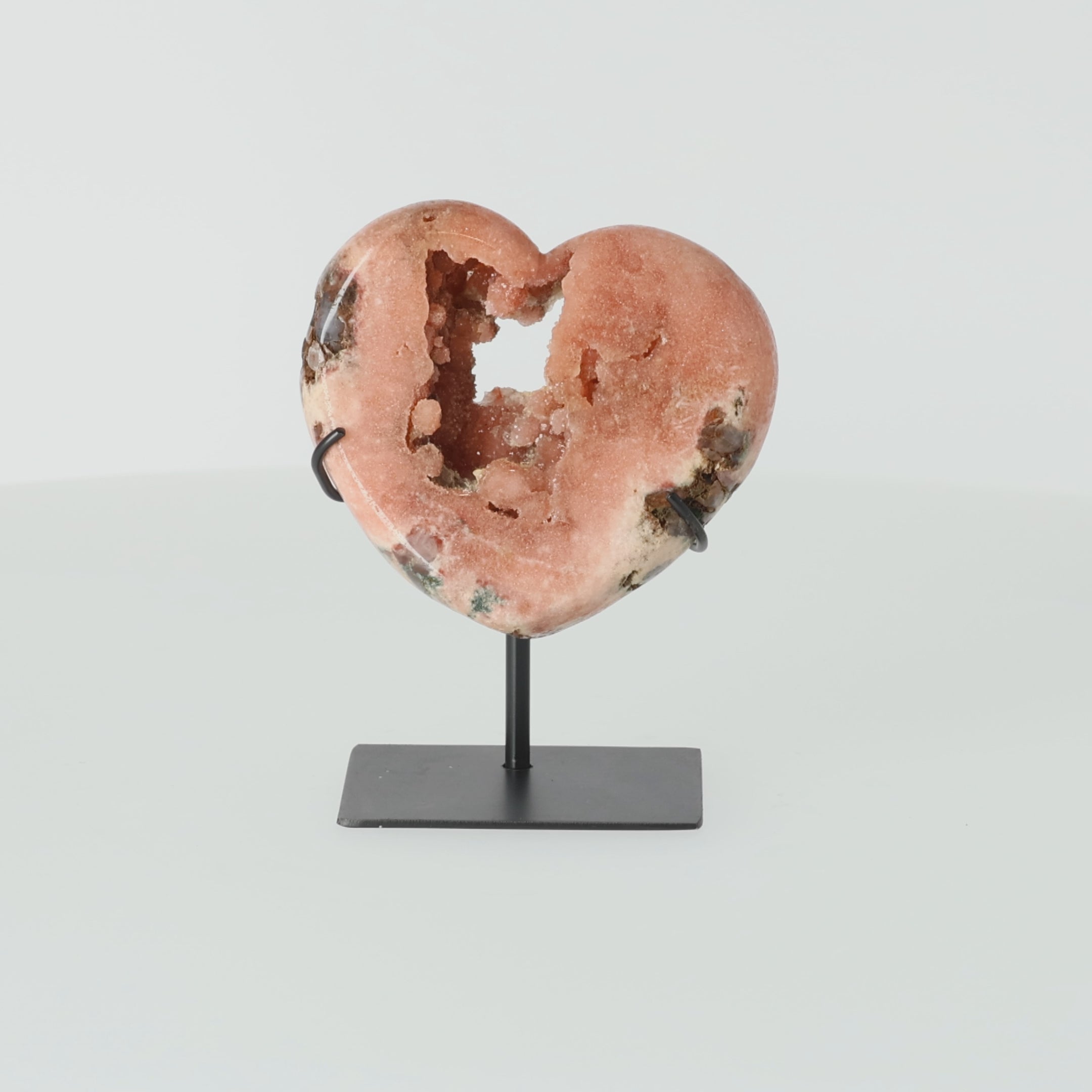 Video laden: Blush Heart – Pink Amethyst Herz (#006)