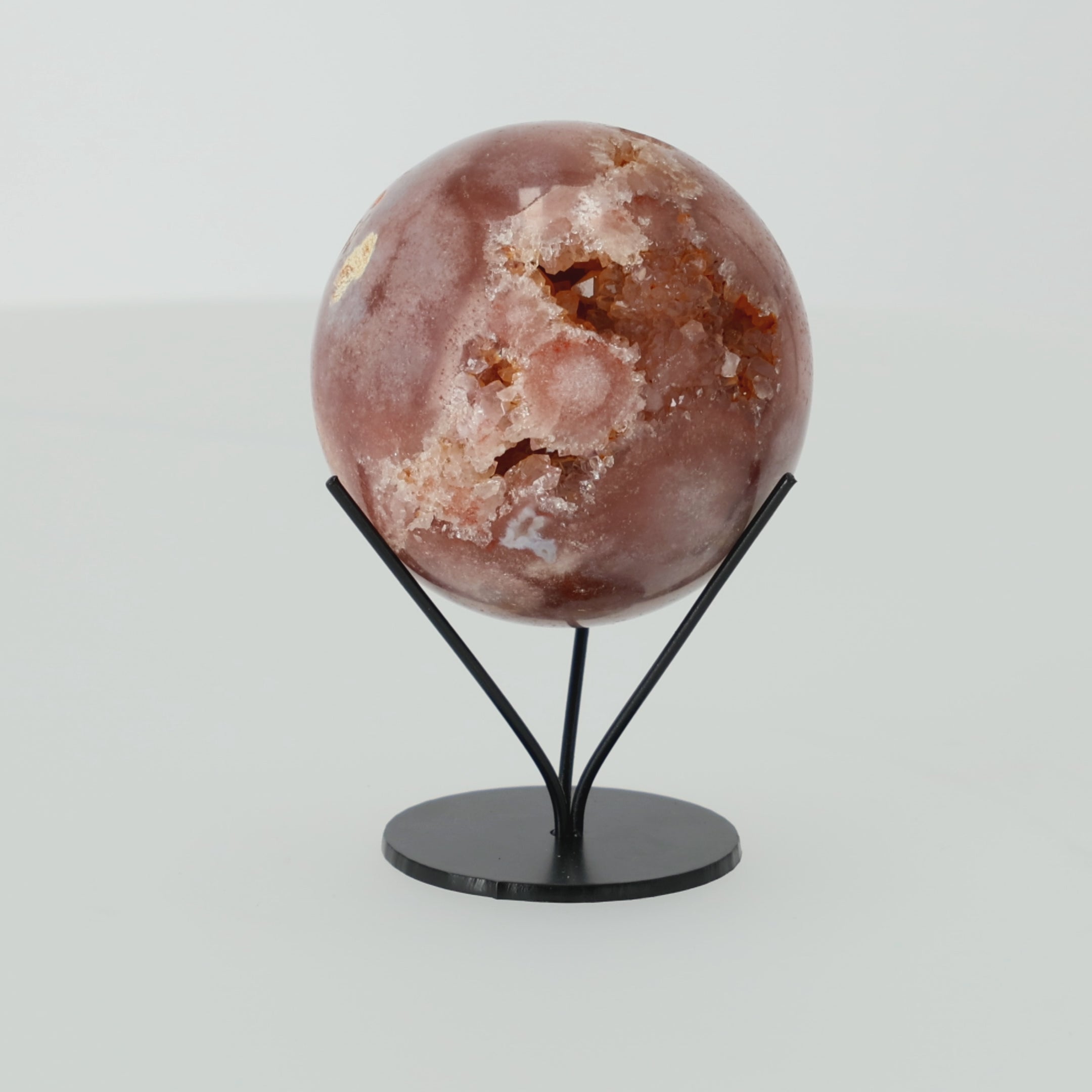 Video laden: Pink Amethyst Sphere - Red Ember (#197)