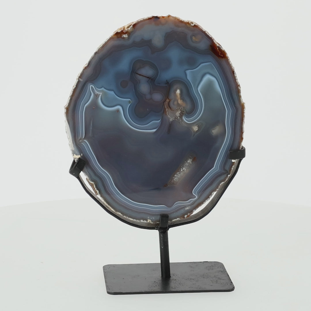 Load video: Bat Monolith - Unique Agate with Iconic Bat Silhouette (#209)