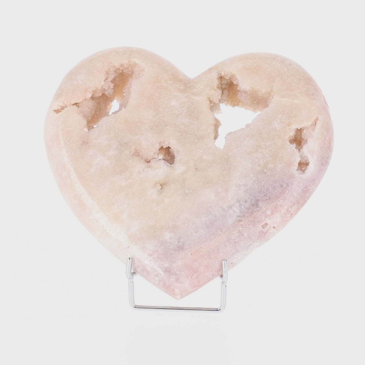 Load video: Pink Amethyst Heart (#109)