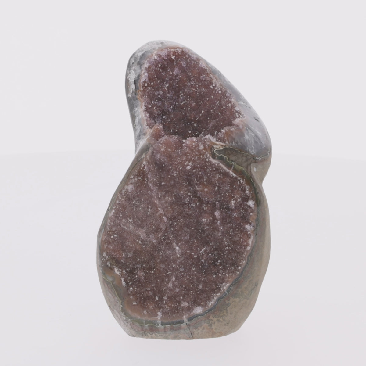 Load video: Mystic Flame – Rainbow Amethyst aus Uruguay – 1164 g (#1406)