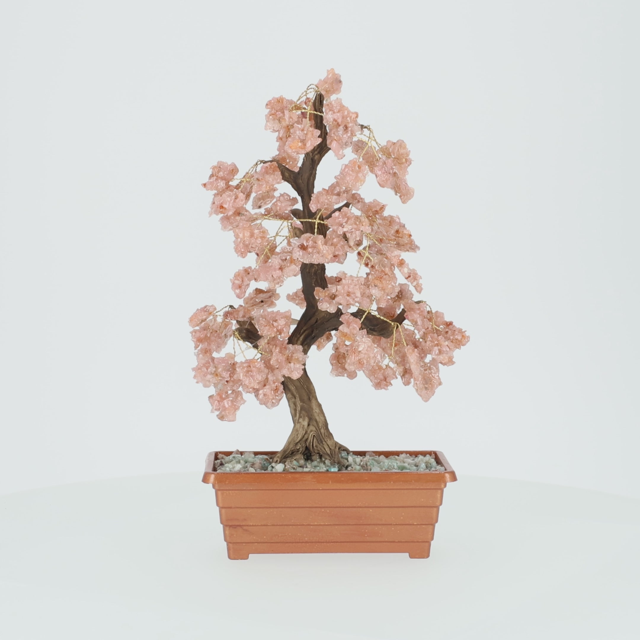 Video laden: Baum des Lebens - Bonsai mit Natursteinen aus Brasilien – 40 cm (#368)