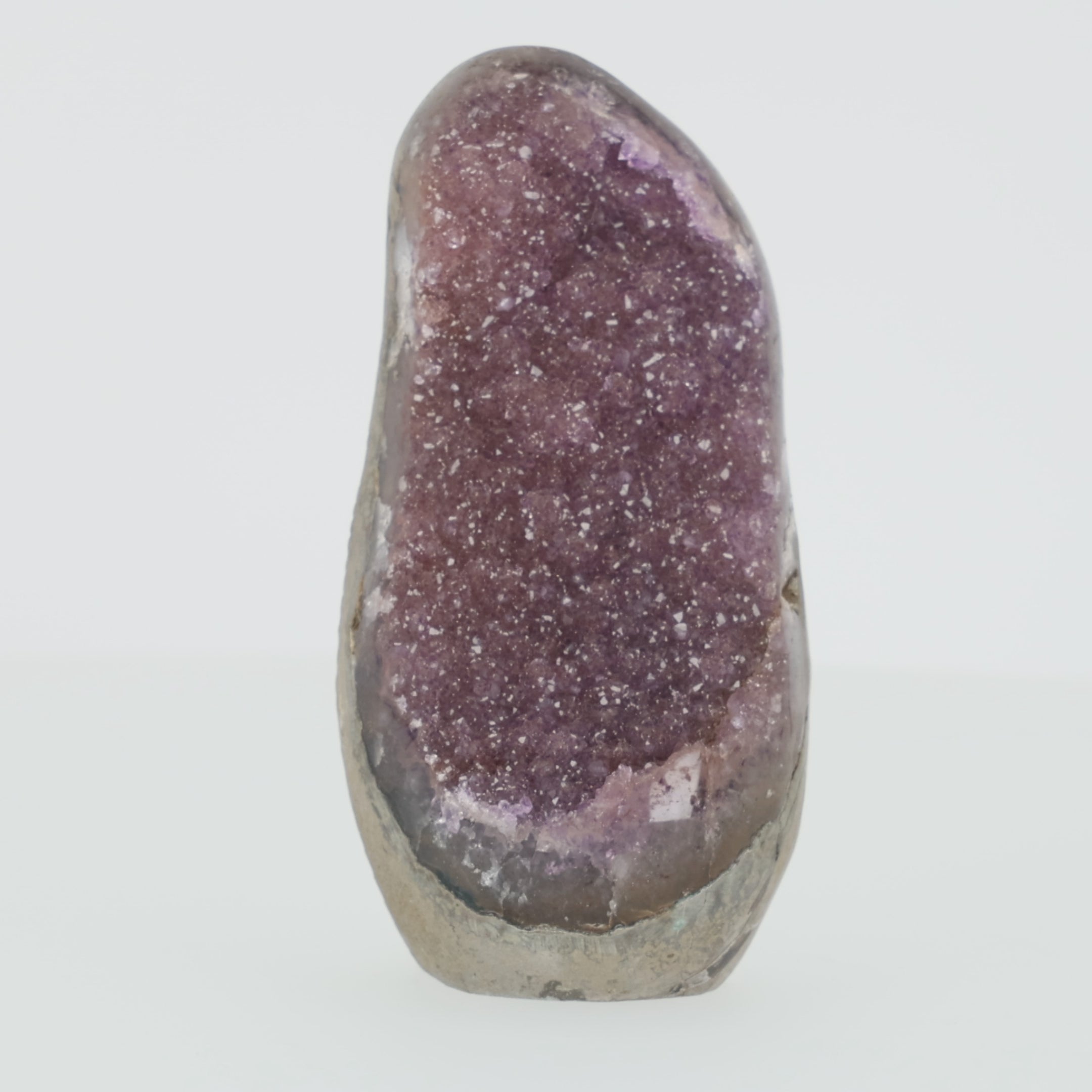 Load video: Amethyst-Geode „Mondschatten von Arkanis“ aus Uruguay (#515)