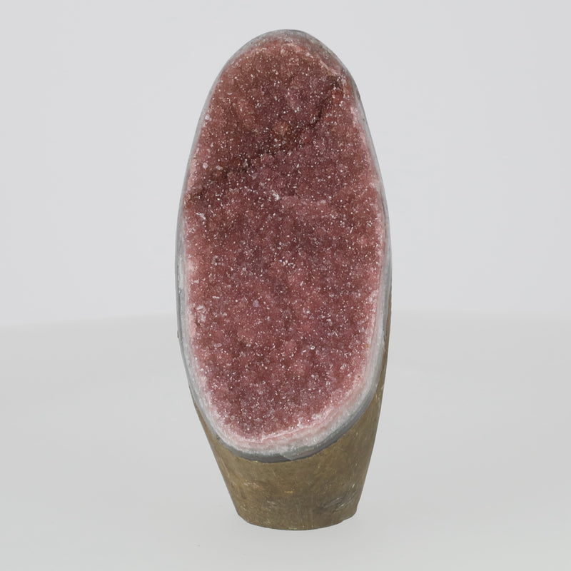 Regenbogen Amethyst aus Uruguay mit violetten Kristallen und natürlicher Farbvariation, hochwertiges Amethyst Unikat