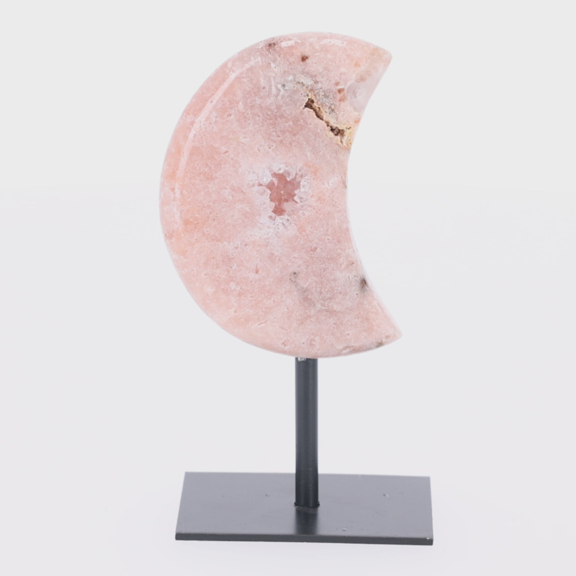 Video laden: Pink Amethyst Mond aus Brasilien -  (#1457)