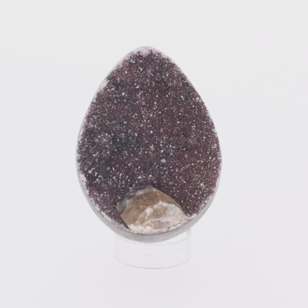 Load video: Amethyst Egg aus Brasilien. (#1458)