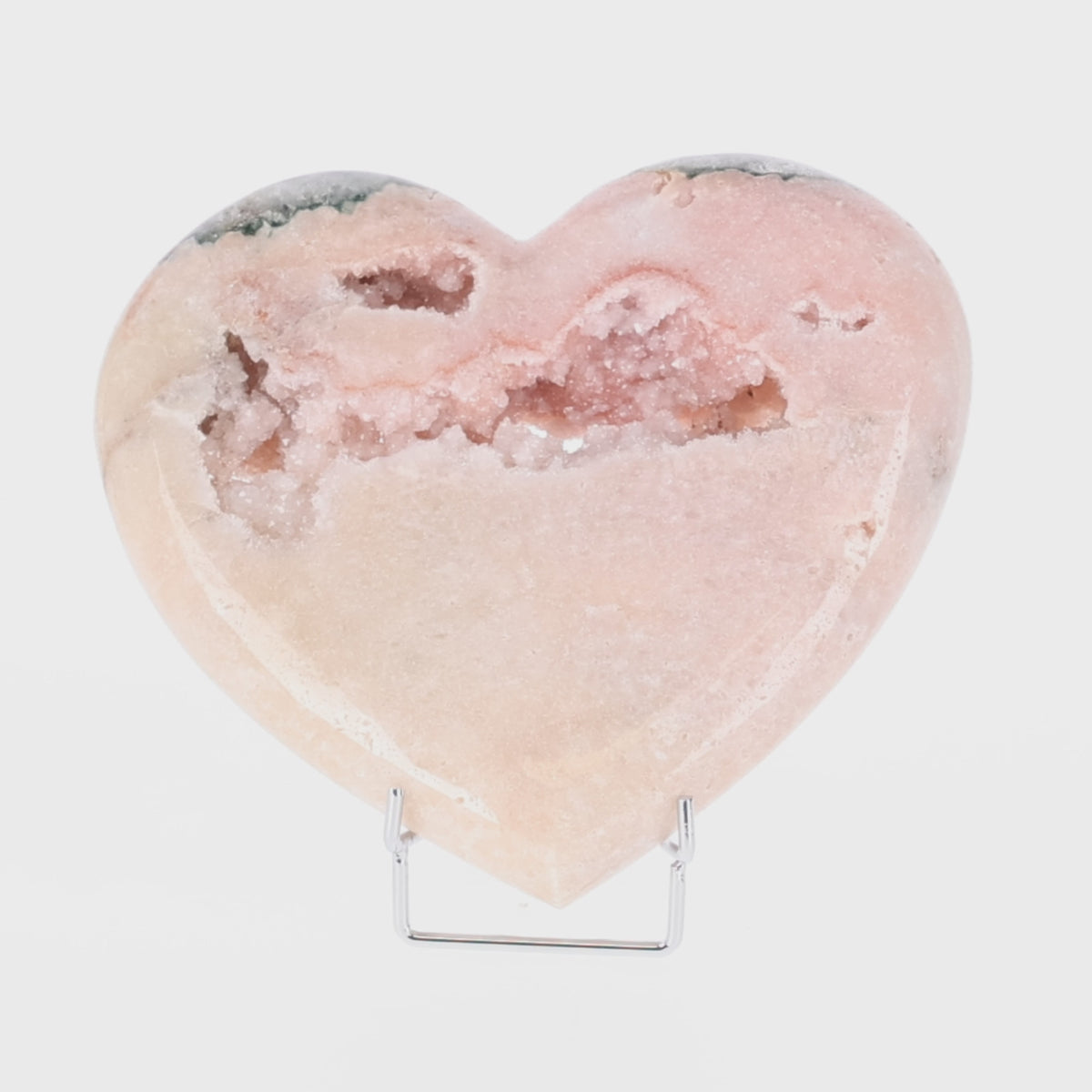 Load video: Pink Amethyst Heart (#113)