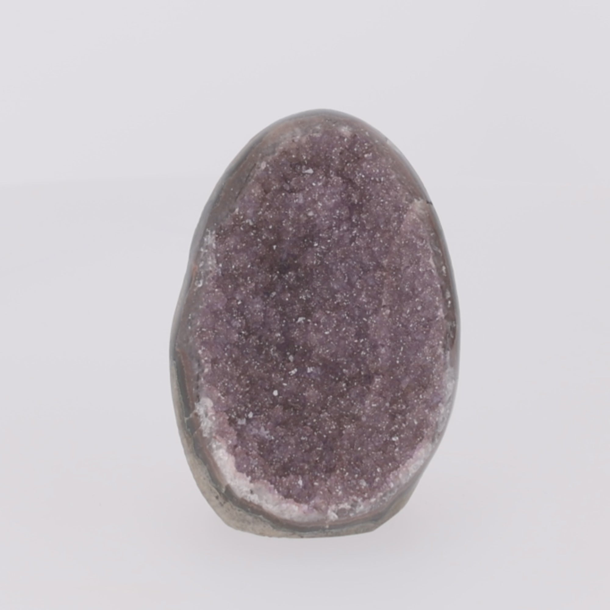 Video laden: Mauve Halo ✦ Amethyst-Druse aus Uruguay | 836 g  (#832)