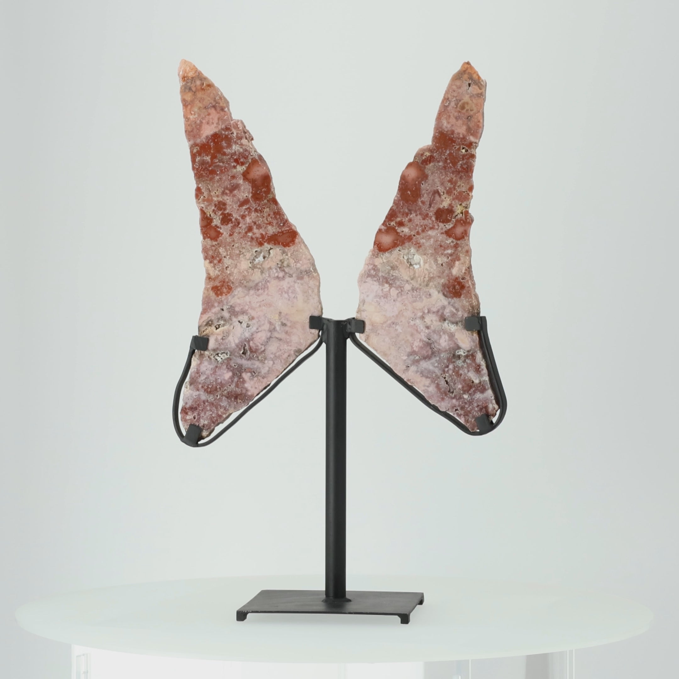 Load video: Pink Amethyst Wings with Jasper