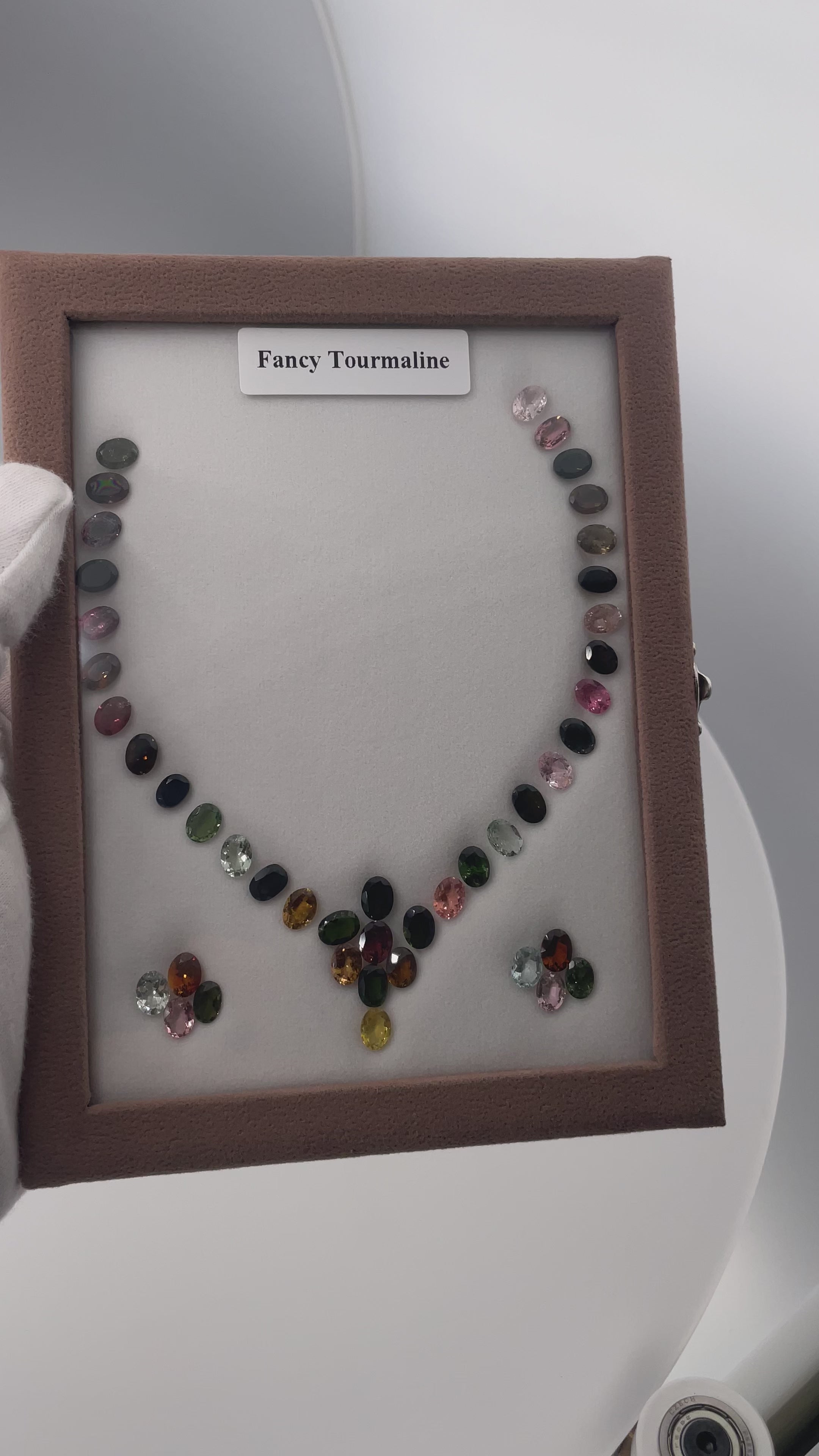Load video: 51.39 ct Tourmaline Set - 44 Oval Cut Gemstones - Exclusive Multicolor Variety