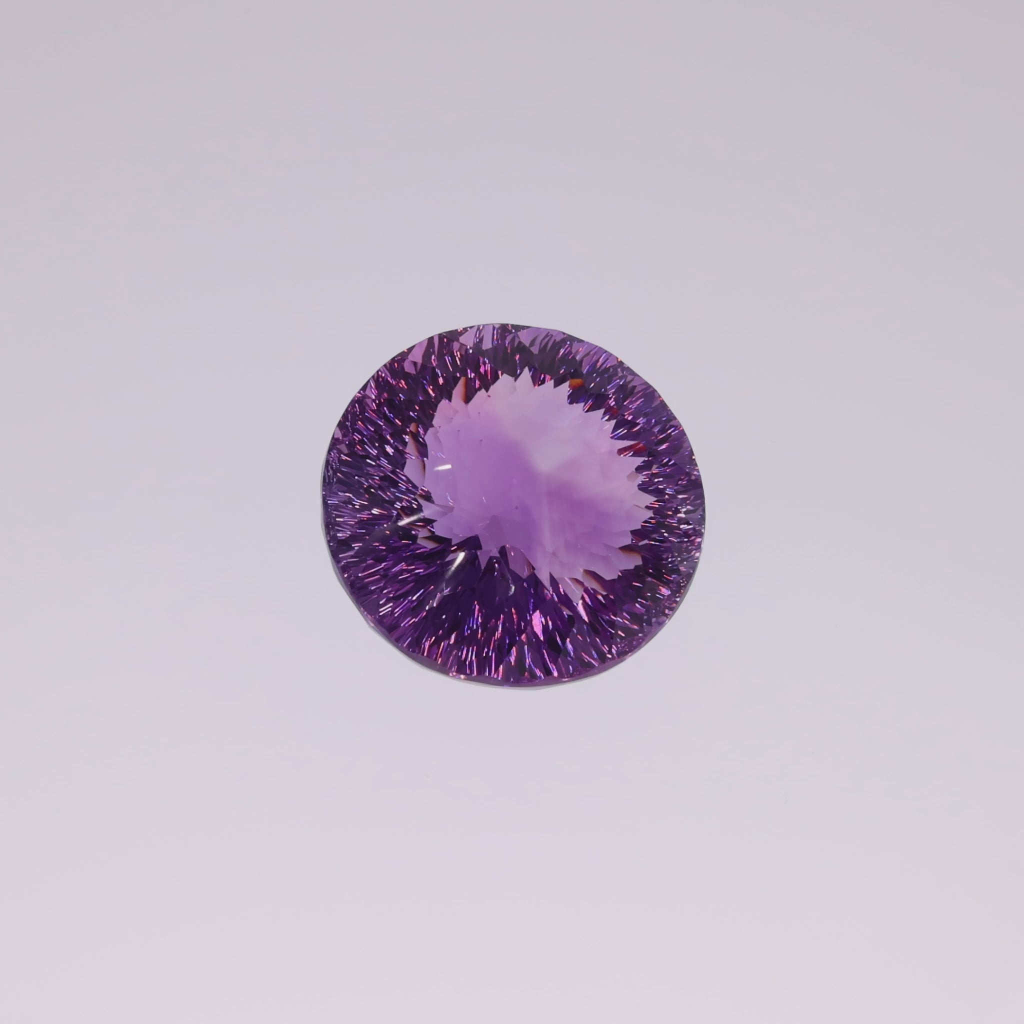 Load video: 18.07 ct Amethyst Oval Cut - Brilliant Deep Violet from Brazil - Premium Allrounder