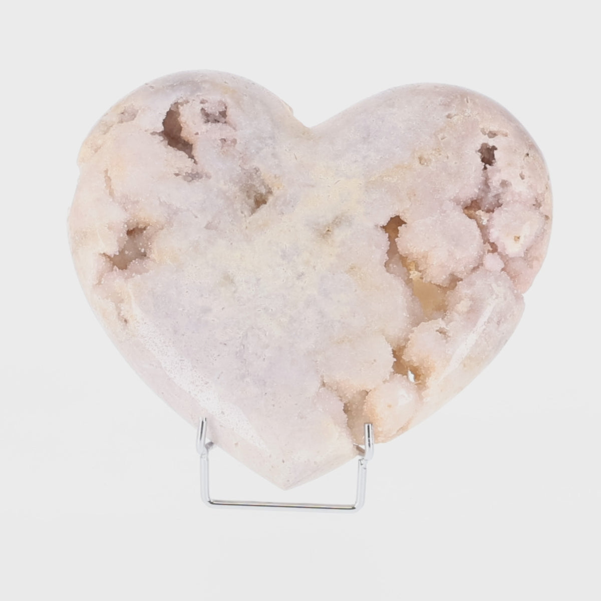 Load video: Pink Amethyst Heart (#110)