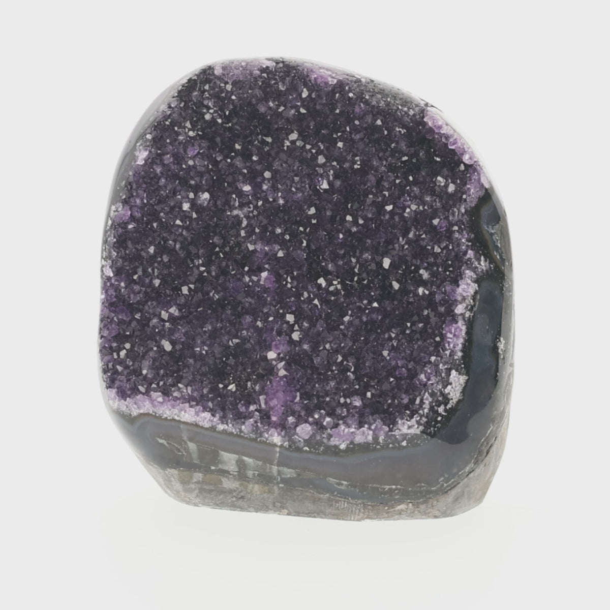 Video laden: Amethyst Cut Base mit  - AA Quality - 1460 g  (#1535)