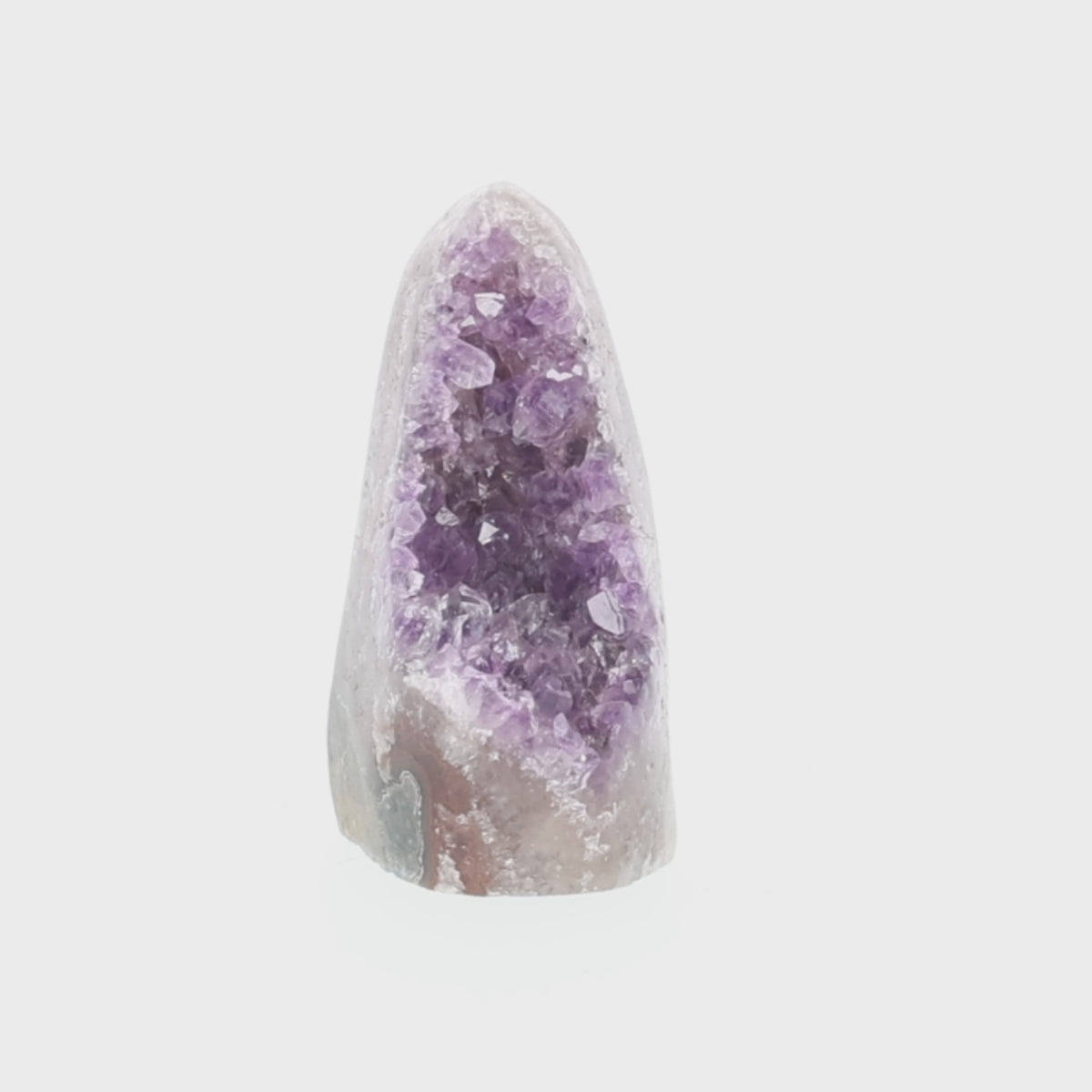 Video laden: Amethyst Cut Base mit  - AA Quality - 273 g  (#1536)