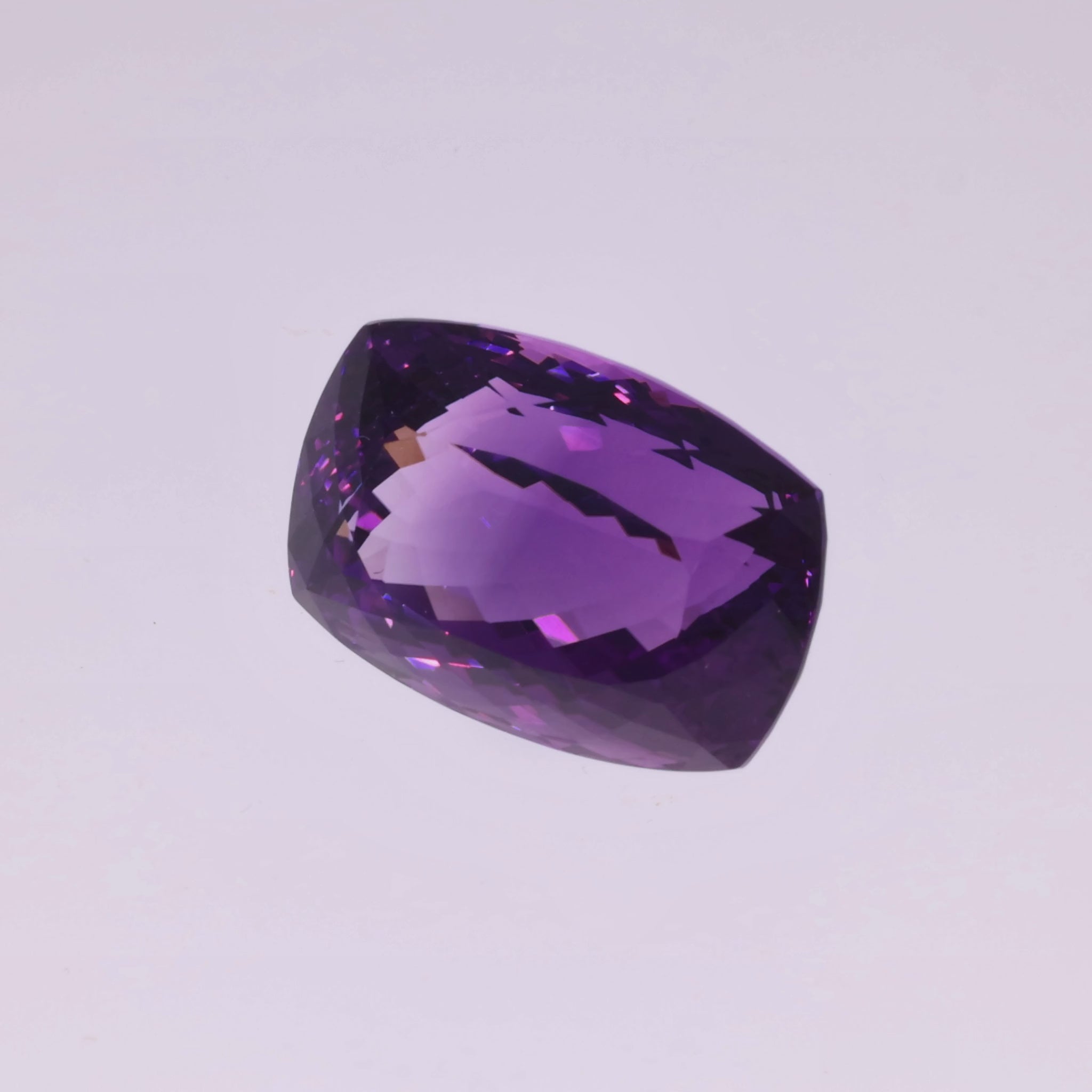 Load video: 56.27 ct Antique Cushion Cut Amethyst - Deep Violet from Brazil