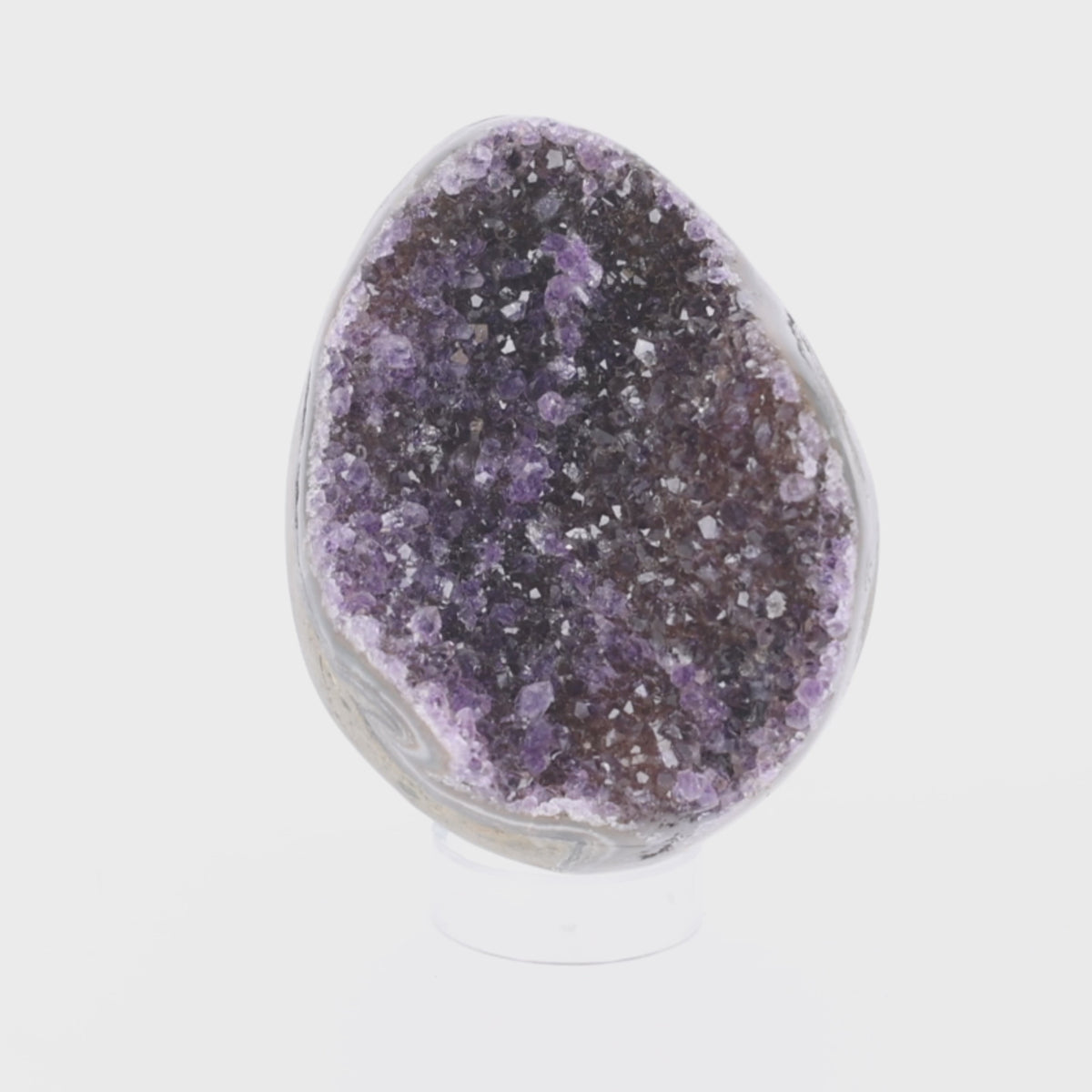 Load video: Amethyst Egg aus Brasilien. (#1458)