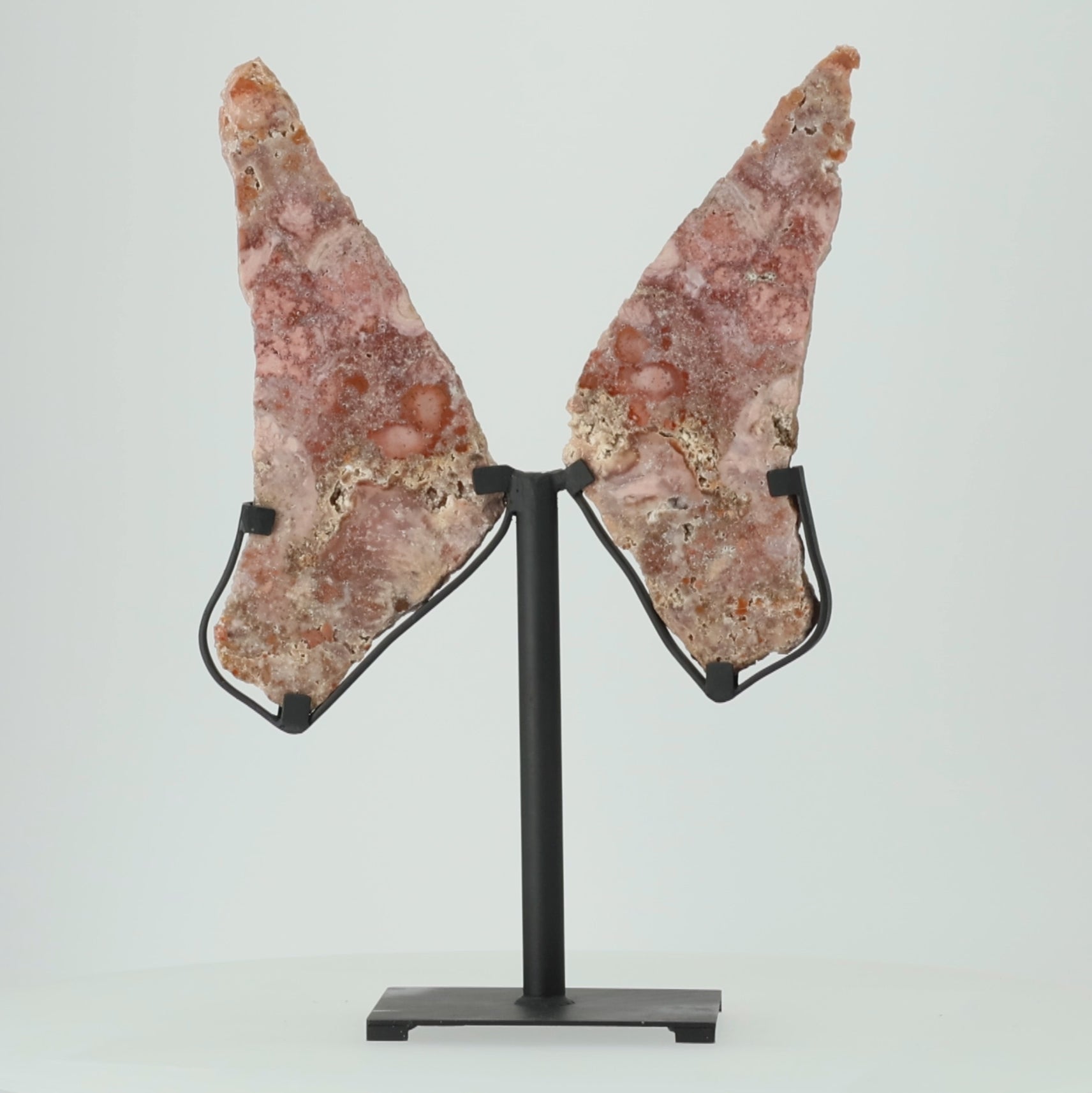 Load video: Pink Amethyst Wings with Jasper (#213)