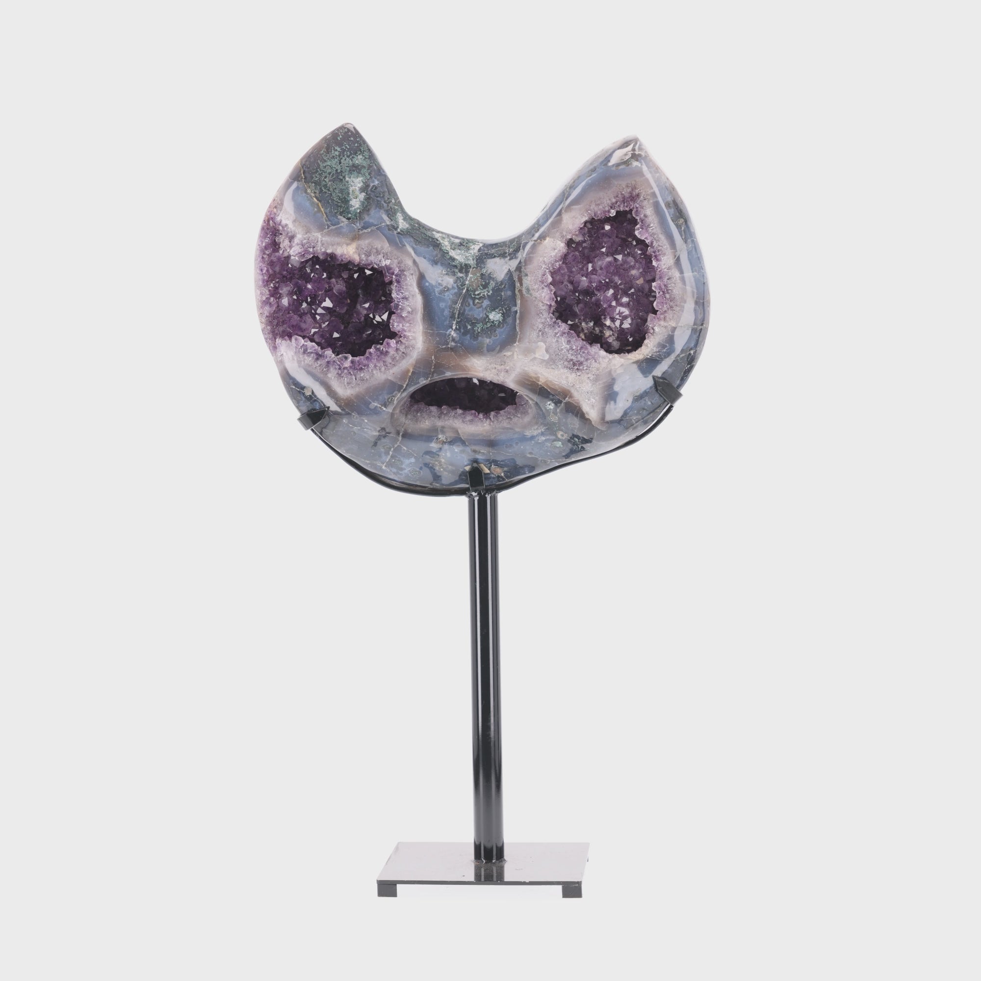 Video laden: Kitty Cat - Amethyst Geode - 38 Kg (#362)