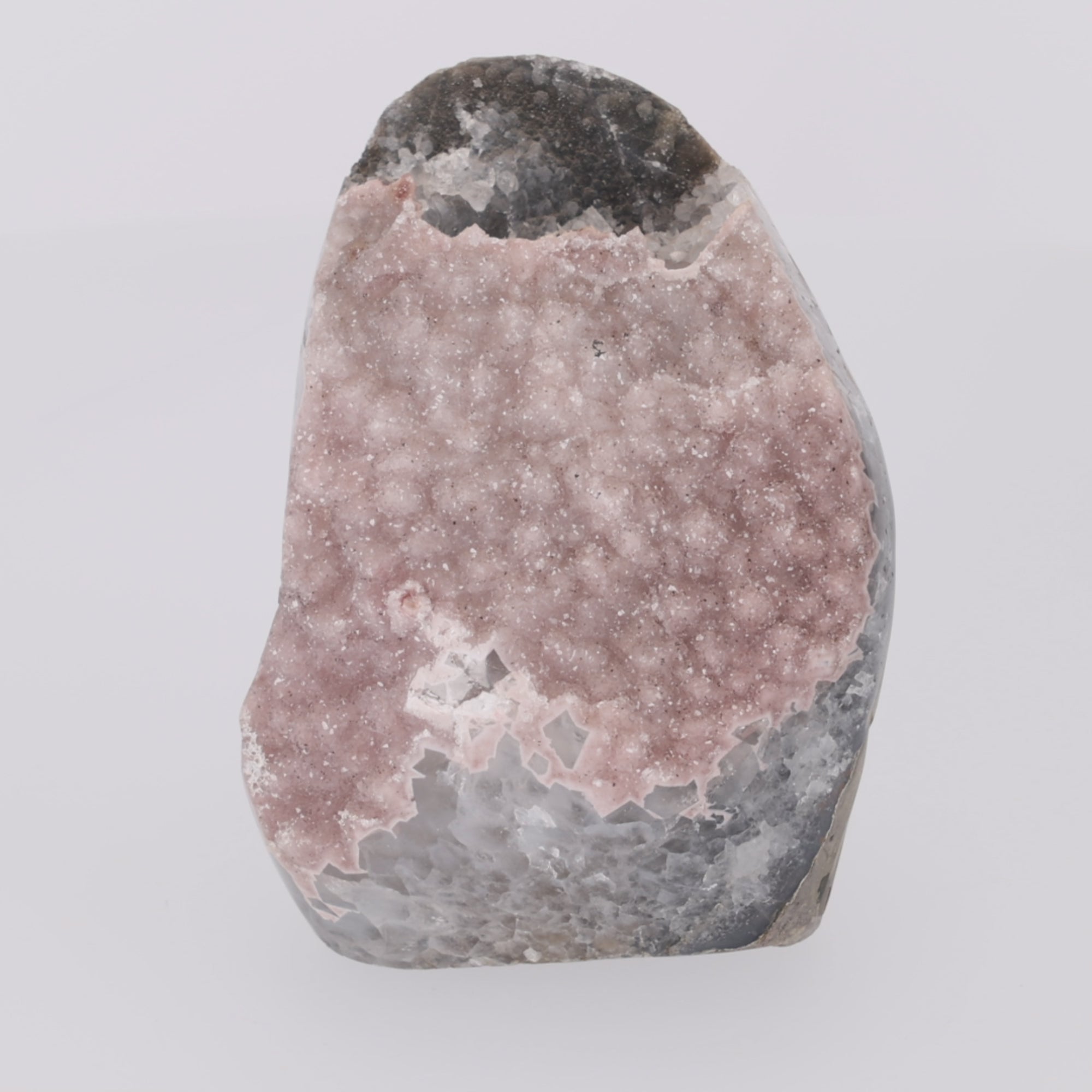Video laden: Rosé Eclipse ✦ Amethyst-Druse aus Uruguay | 1.660 g  (#841)