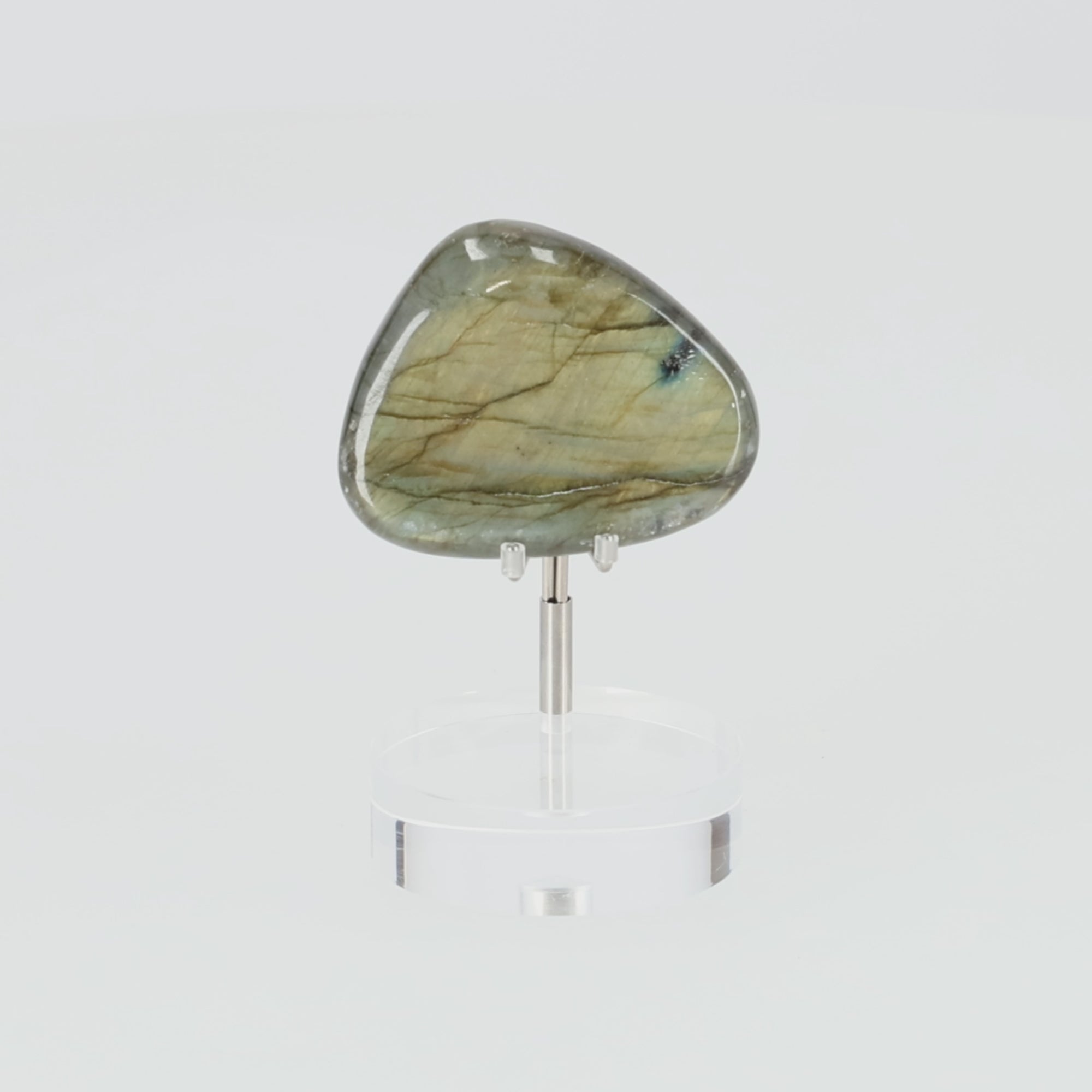 Video laden: Labradorit Freeform „Golden Veil“  mit intensivem Blauschimmer 80g (#709)