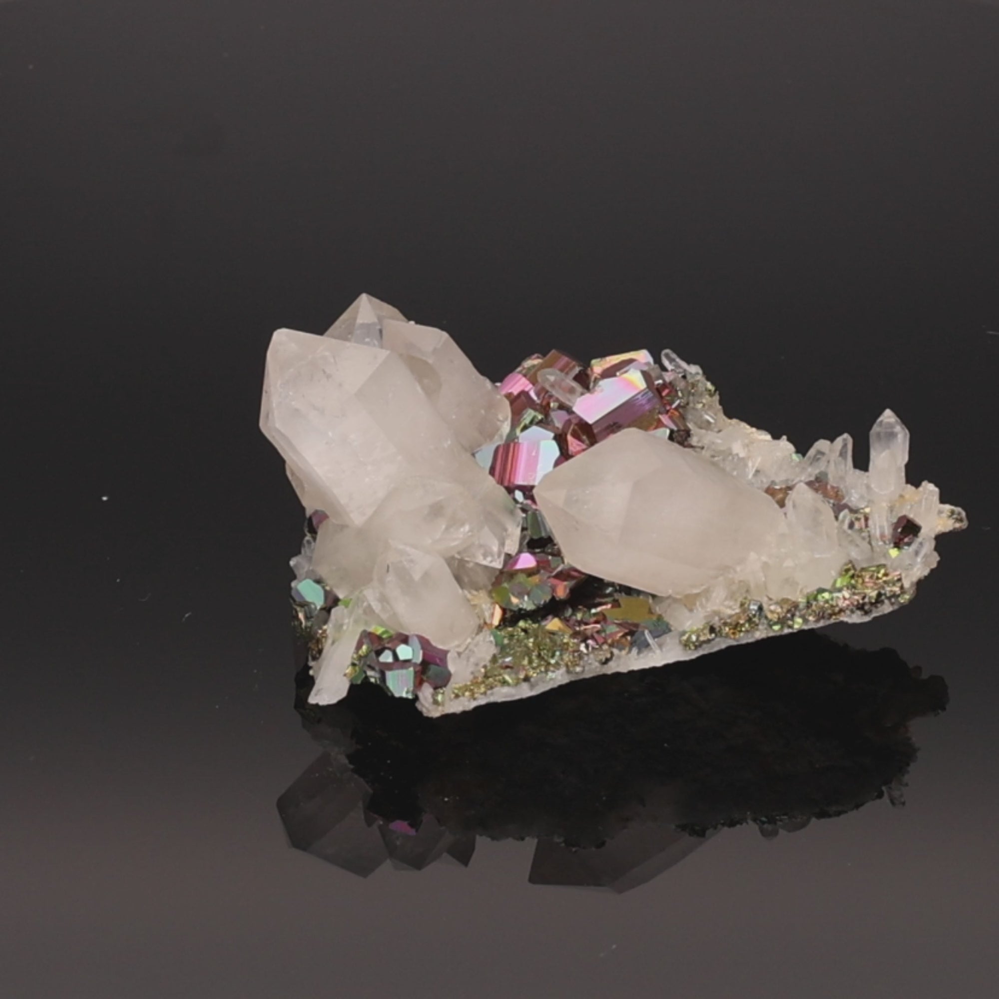 Video laden: Solar Crown – Rainbow Pyrit aus Borneo, Indonesien – 139 g (#1378)