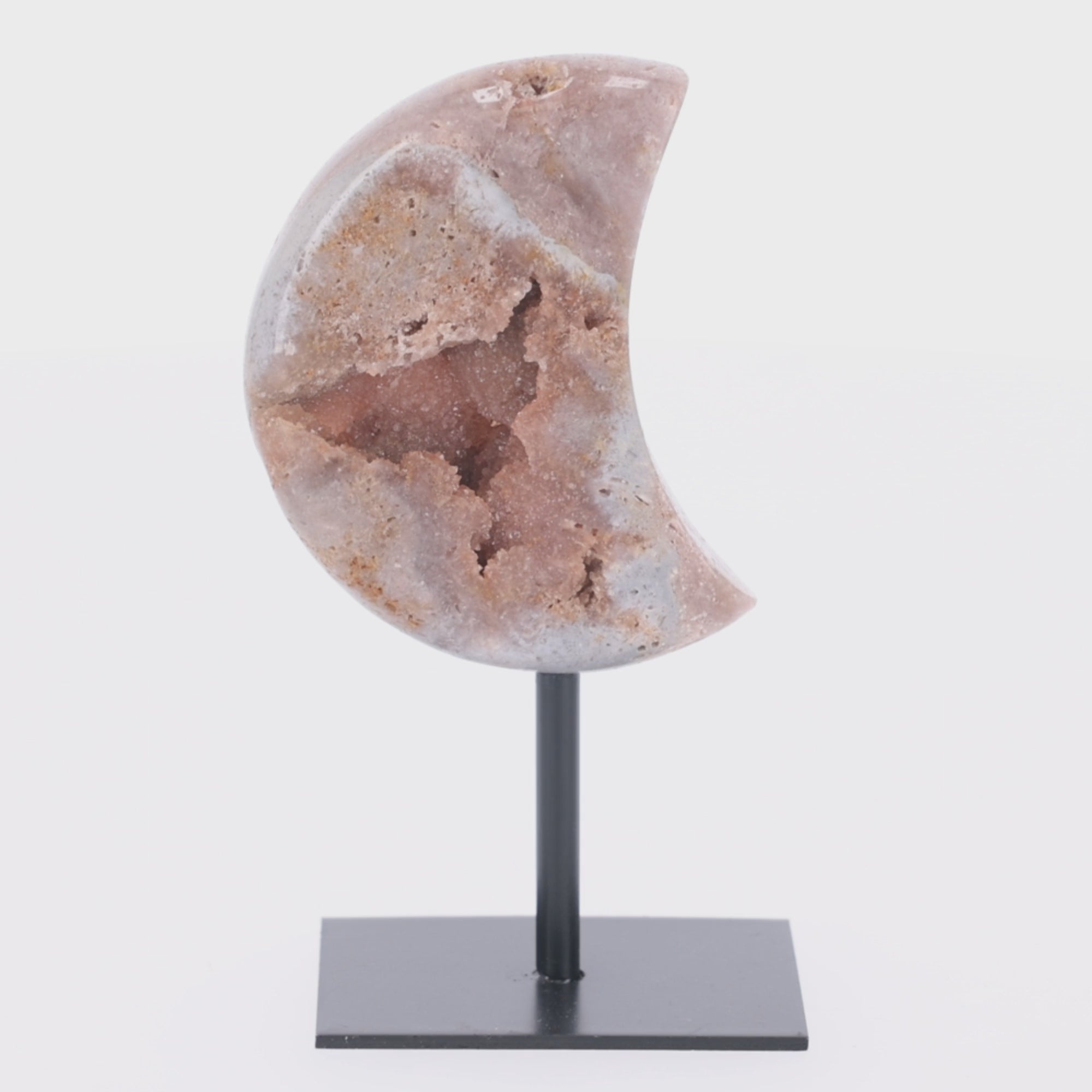 Video laden: Pink Amethyst Mond aus Brasilien -  (#1457)