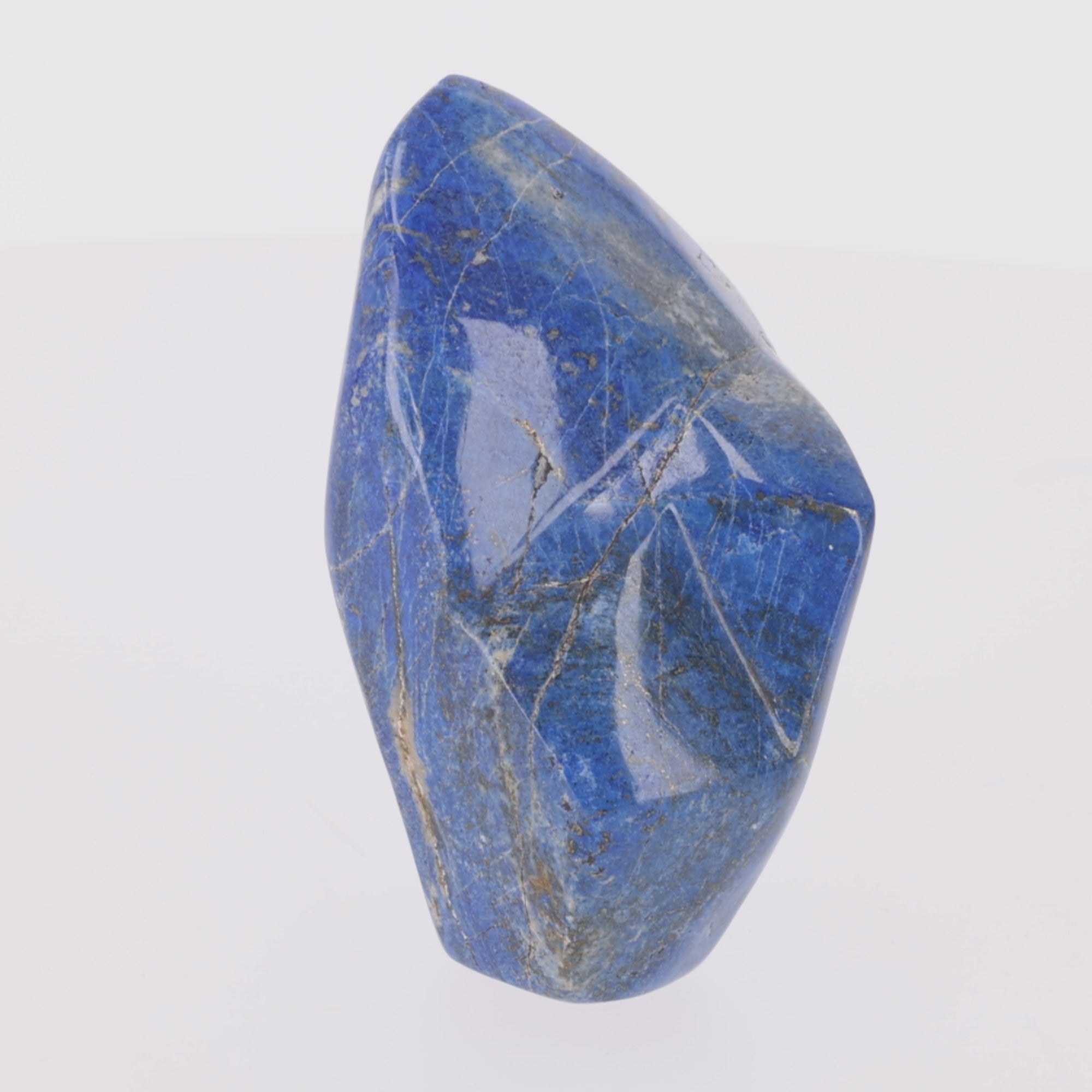 Load video: AZURE SCULPTURE | Lapislazuli mit Pyrit | 876 g (#1236)