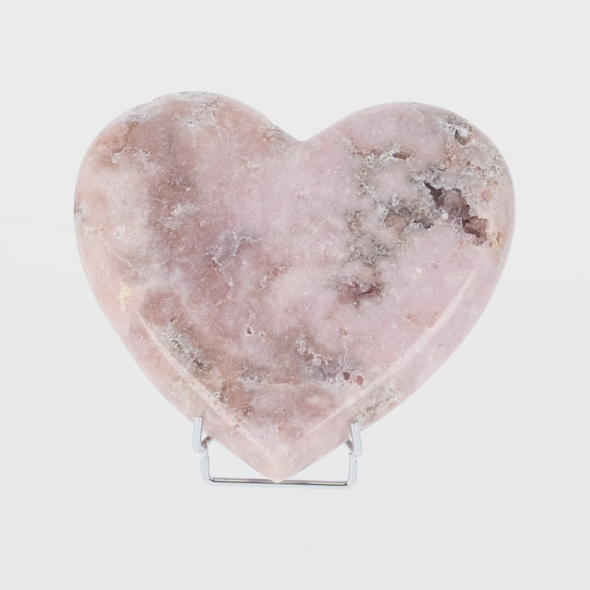 Load video: Pink Amethyst Heart (#102)